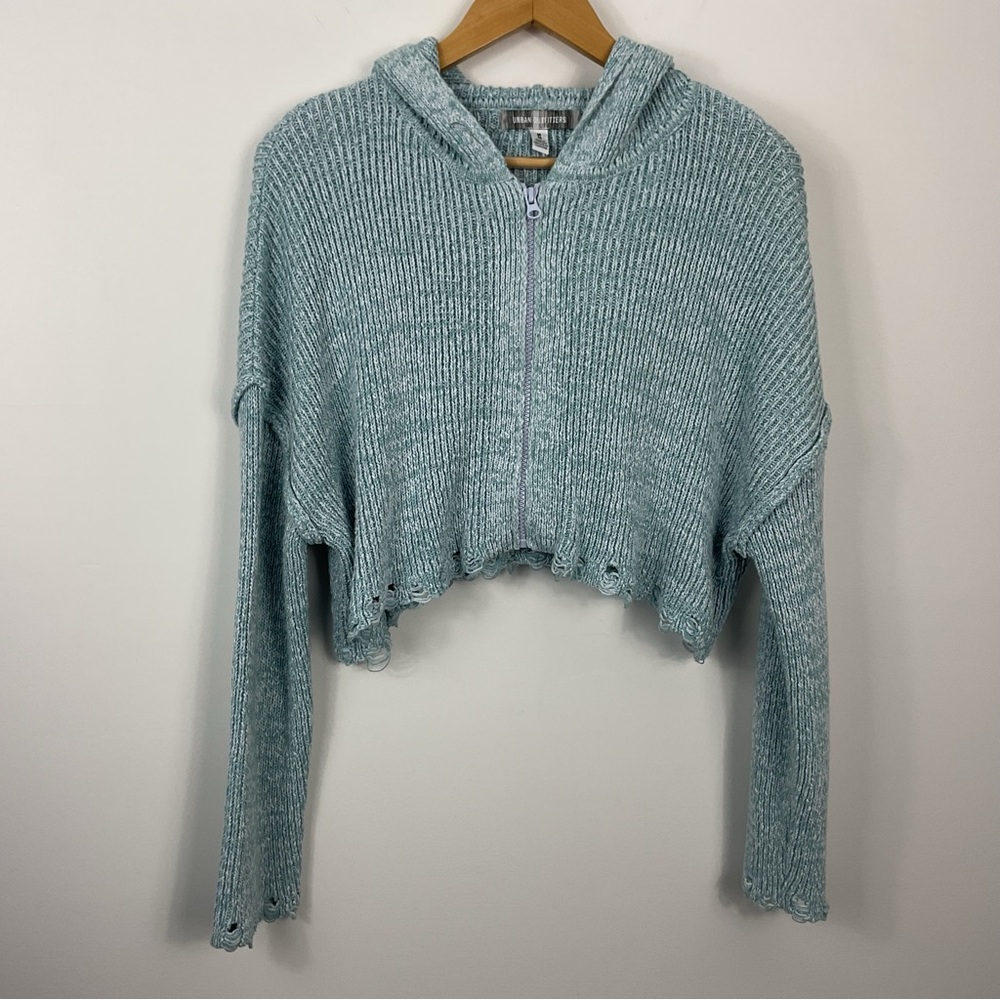 Urban Outfitters Rhode Distressed Hooded Cardigan Womens Medium